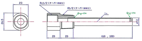 保護棒図面